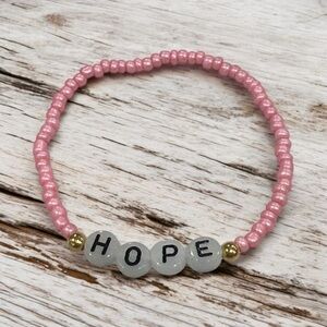 HOPE Letter Bead Stretch Bracelet Glow in the Dark